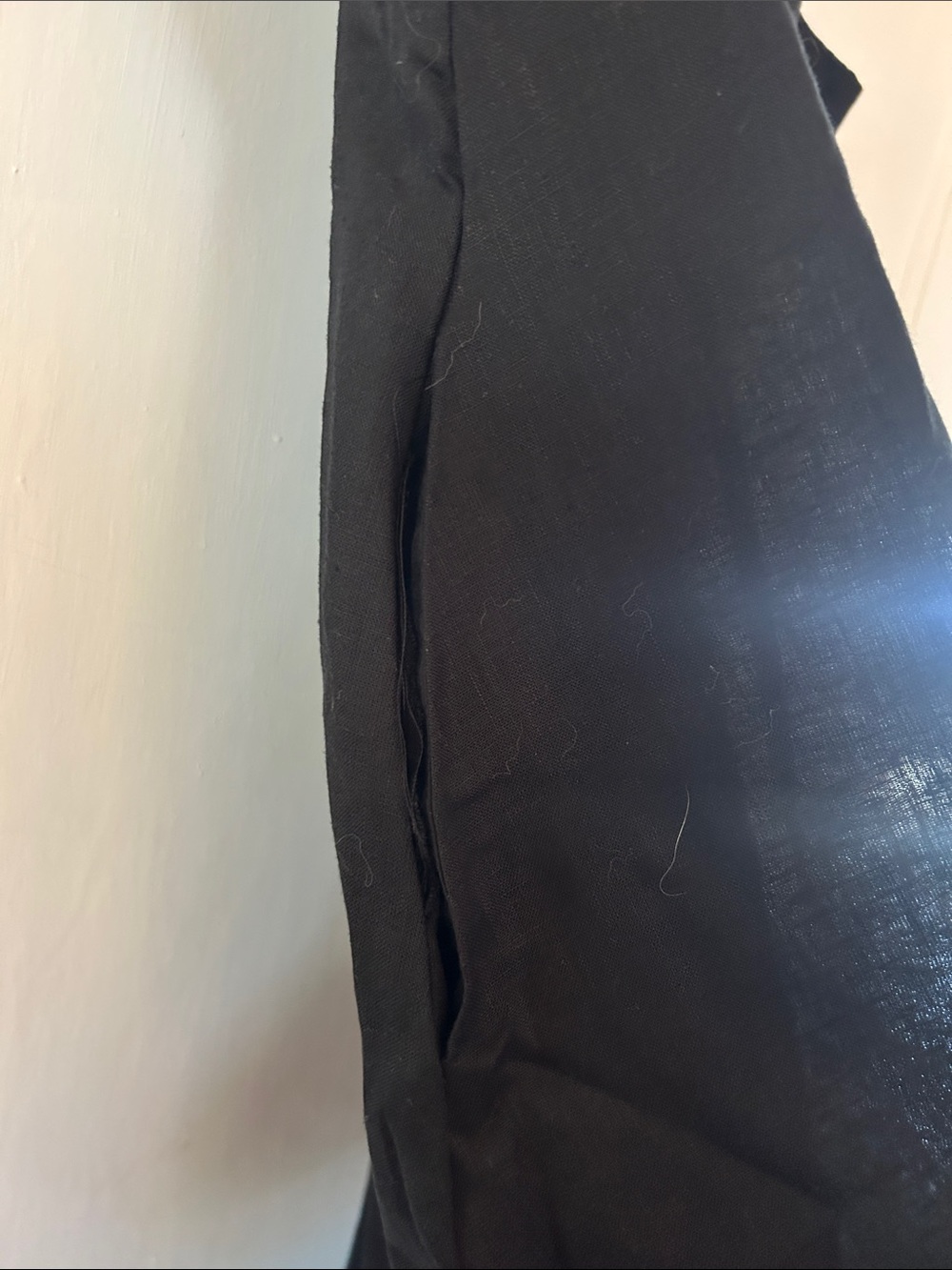 Disturbia NWT black linen blend dress Viking embroidery as-is read description - Picture 7 of 10